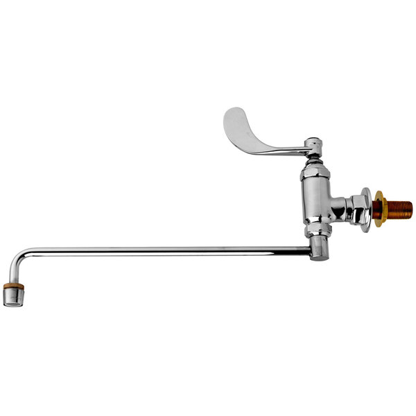 A chrome T&S nozzle assembly for a Wok faucet.