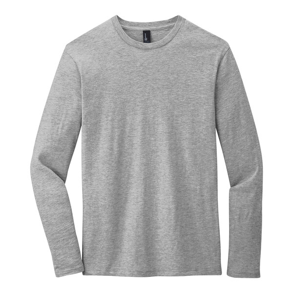 Unisex Jersey Long-Sleeve T-Shirt - Heather Cardinal, Size L, 52% Cotton 48% Polyester Blend