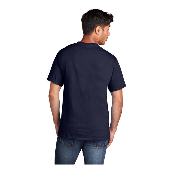 Port & Company® PC54 Unisex True Navy Short Sleeve TShirt Cotton 6X