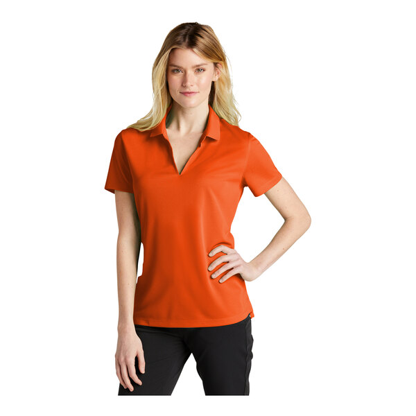 orange nike shirt women's