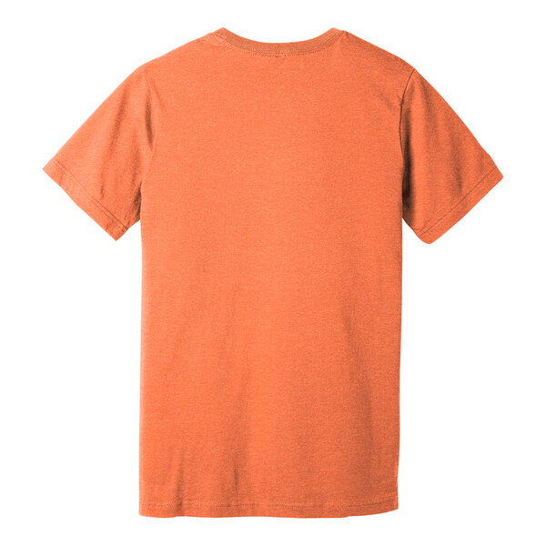 Bella + Canvas BC3001CVC Unisex Heather Orange Short Sleeve T-Shirt ...