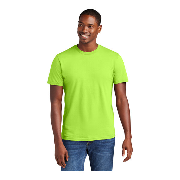 District Very Important Tee . DT6000 - Lime Shock XS
