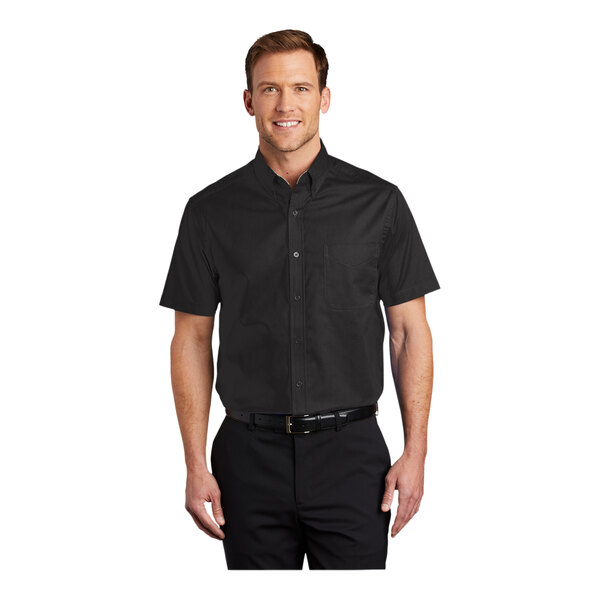 4x black dress shirt Port Authority S508 Short Sleeve Easy Care 4XL Black/Light Stone This Port Authority long YGroup_francesbedroom Rib Tee Dress – Waist Size:60