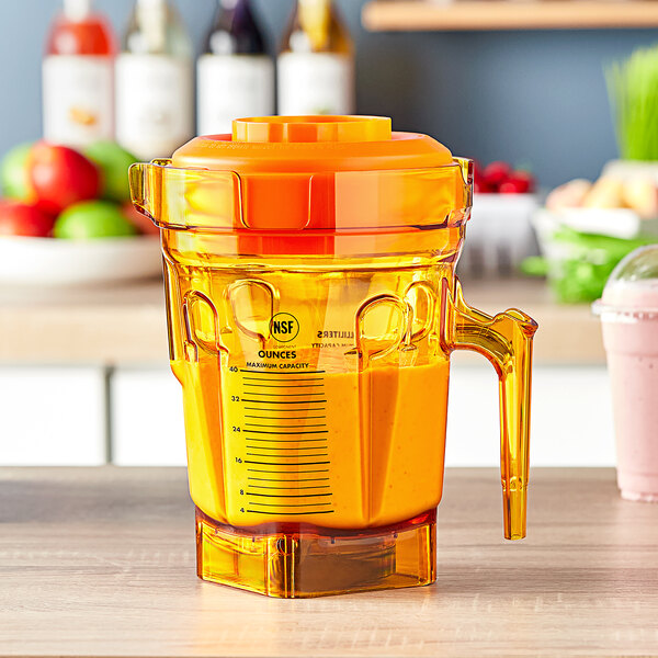 Vitamix 071775 Accelerate 40 oz. Orange Tritan™ Jar with Blade and