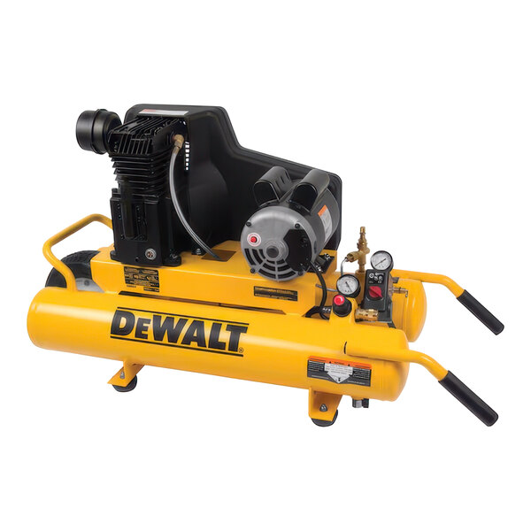 DeWalt 8 Gallon Cast Iron Portable Horizontal Twin-Tank