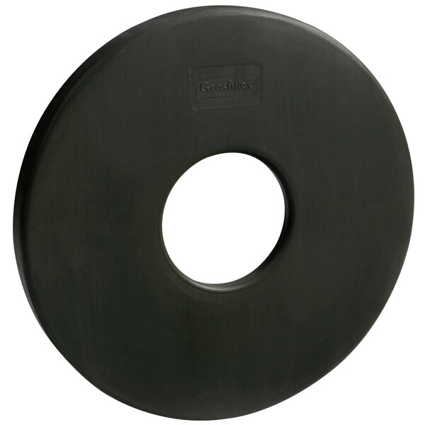 Grosfillex US601617 35 lb. Black Umbrella Base Ring