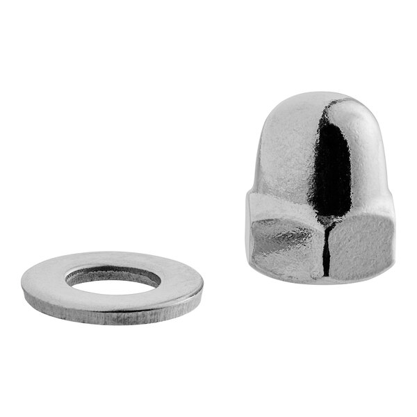 A close-up of an Avantco screw nut and washer.