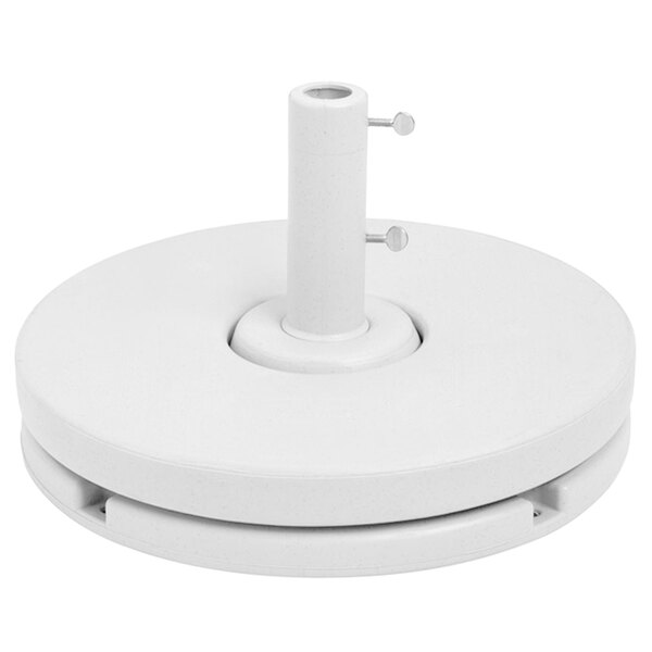 Grosfillex US601604 35 lb. White Umbrella Base Ring