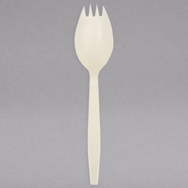 5 1/2" Medium Weight Cornstarch Spork 1000/Case