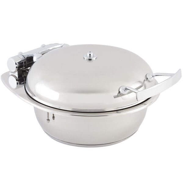 A Bon Chef stainless steel mini chafer pot with a lid.