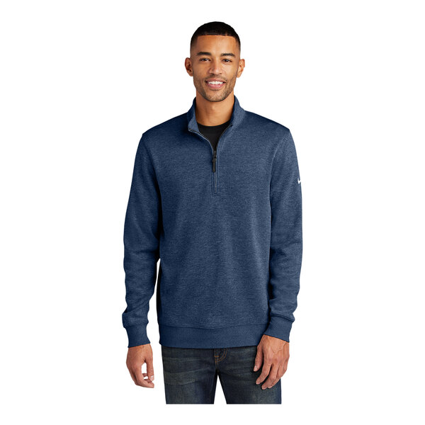 Nike NKFD9892 Dri-FIT Corporate Unisex Customizable Navy Half-Zip