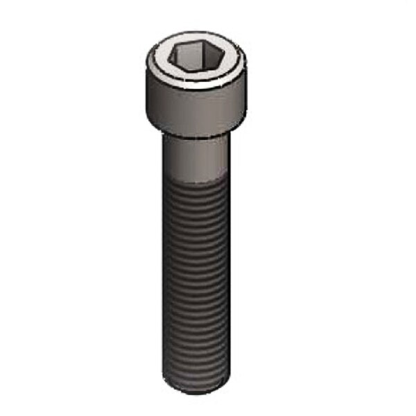 A stainless steel screw with a hexagon shaped head and 1/4-20 UN connections.