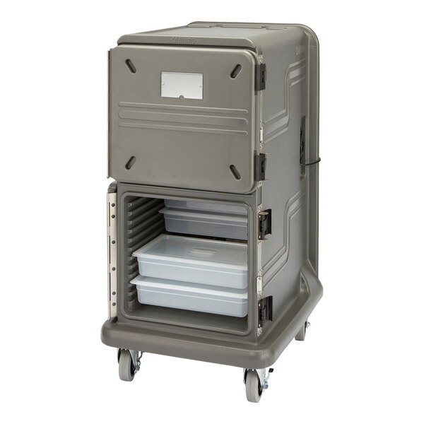 Cambro Pro Cart Ultra Tall Charcoal Gray Pan Carrier with 2 Passive ...