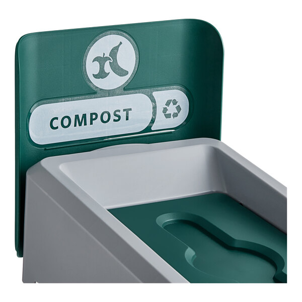 Rubbermaid Slim Jim 2185051 23 Gallon Single-Stream Compost Recycling ...