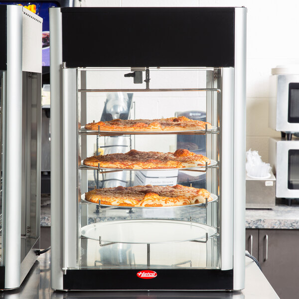 Hatco FDWD-2 Flav-R-Fresh 2 Door Humidified Impulse Hot Food Display Cabinet With 4 Tier Circle Rack