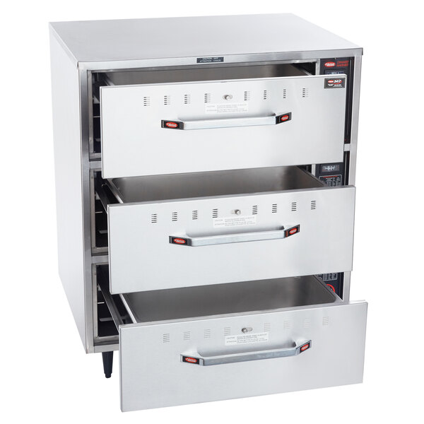 Hatco HDW3 Freestanding Three Drawer Warmer 120V, 1350W