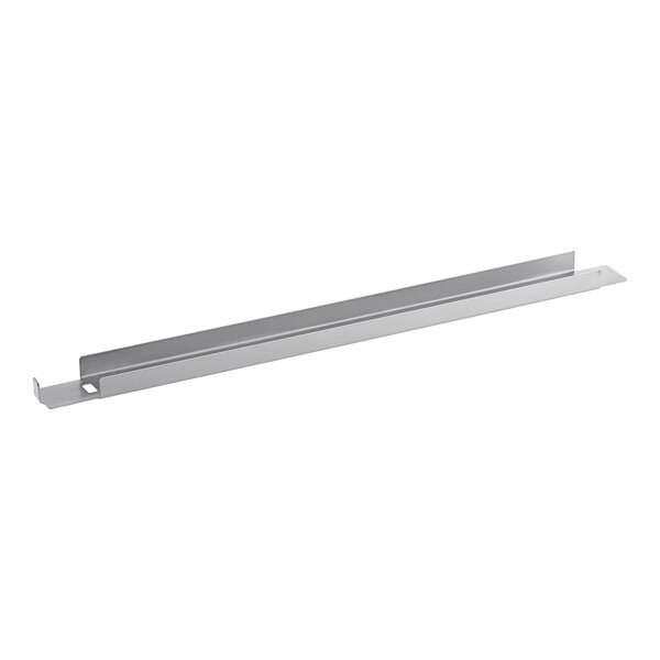 A stainless steel rectangular metal divider bar with a long handle.