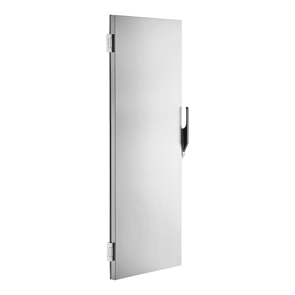 A full size solid stainless steel door with a handle, designed for Avantco HTESS-1836 and HPESS-1836 units.