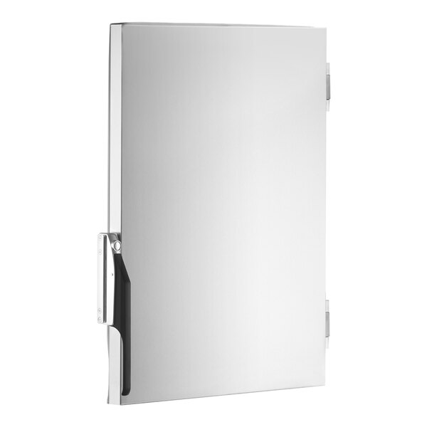 A solid stainless steel Dutch door designed for use with HTESDS-1836 and HPESDS-1836 models.
