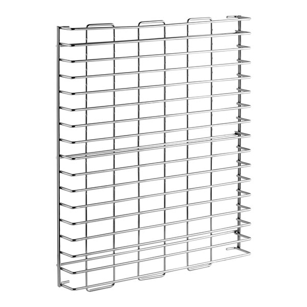 A metal rack or pan guide designed for use with Avantco HTES and HPES Series equipment.