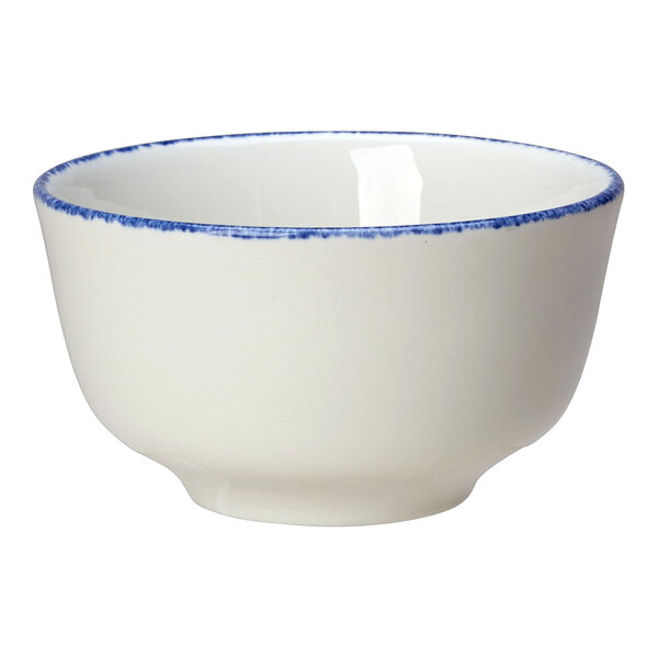 Steelite Performance Blue Dapple 8 oz. Club Sugar / Bouillon Cup