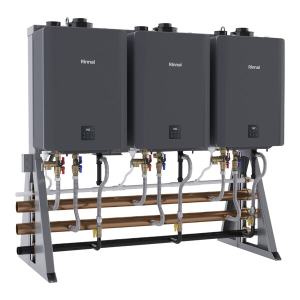 Rinnai TRS03ILCXiN Freestanding 3 Unit Tankless Rack System with