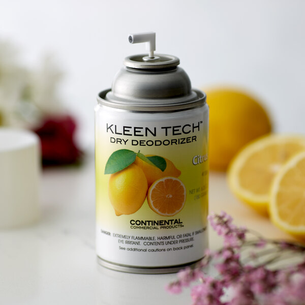 Continental 1186 6.35 oz. Lemon Aerosol Air Freshener Refill