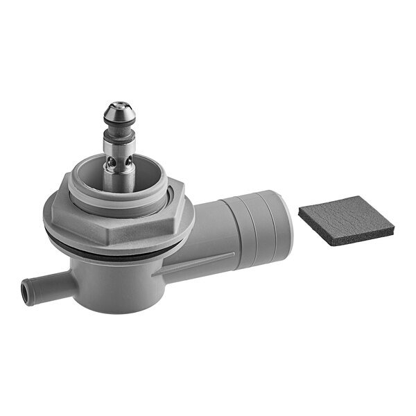 A grey plastic Noble Warewashing wash/rinse arm upper manifold assembly.