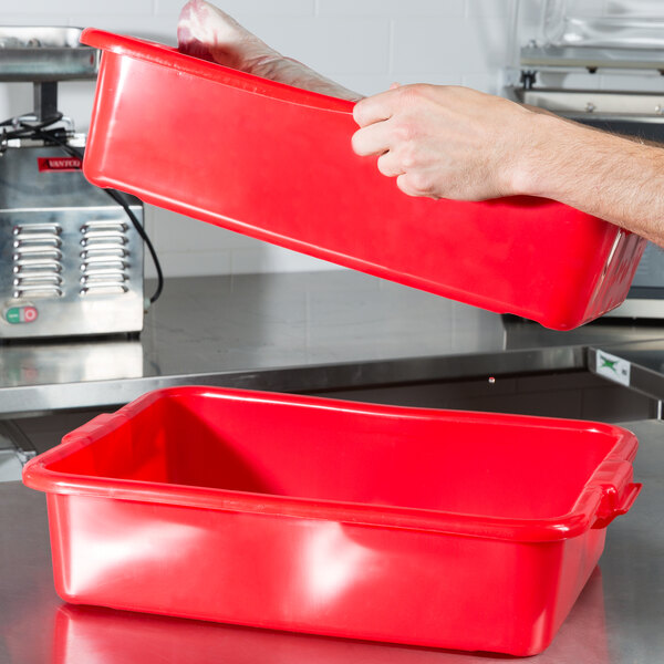 Vollrath 1511-C02 Perforated Drain Box - Traex Color-Mate Red 20