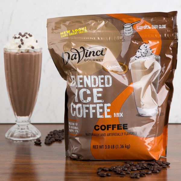 Caffe D'Amour Frappe Freeze MOCHA Coffee Drink Mix - 1 Bag, 3 LBS (Great Hot Or Cold!)