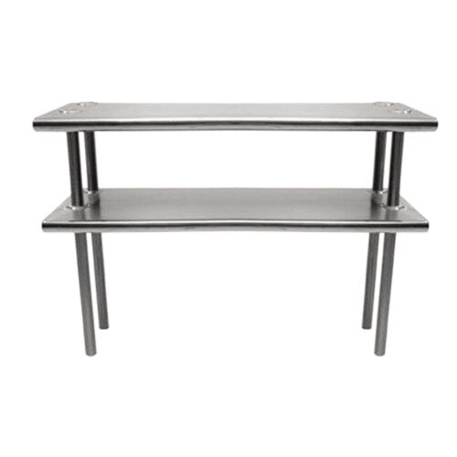 Advance Tabco CDS1884 Stainless Steel Double Deck Overshelf 84" x