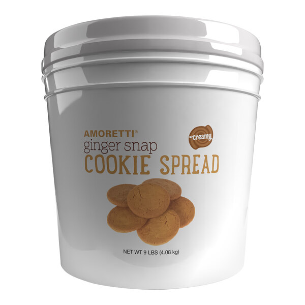 Amoretti Natural Creamy Ginger Snap Cookie Spread 9 lb.