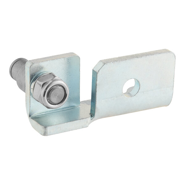 A metal fixed shaft component with a bolt and hole, designed for use with Estella DSF and DSC Series equipment.