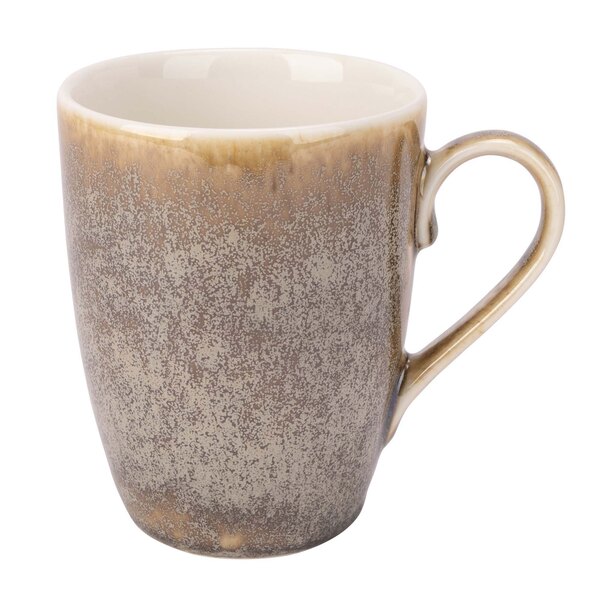 Cosy & Trendy Iris 10 oz. Brown Porcelain Mug - 6/Case
