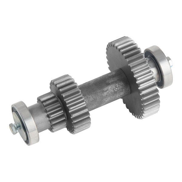 A metal gear axle assembly with multiple gears and bearings, designed for use with Avantco MX60SHKIT, MX60MGKIT, and MX60H equipment.