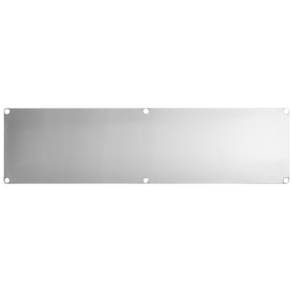 An 18-gauge stainless steel adjustable undershelf designed for 30-inch by 96-inch work tables.