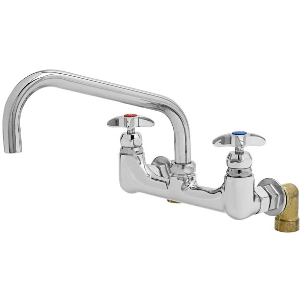 T&S B0290112X Wall Mount Kettle and Pot Sink Mixing Faucet with 8