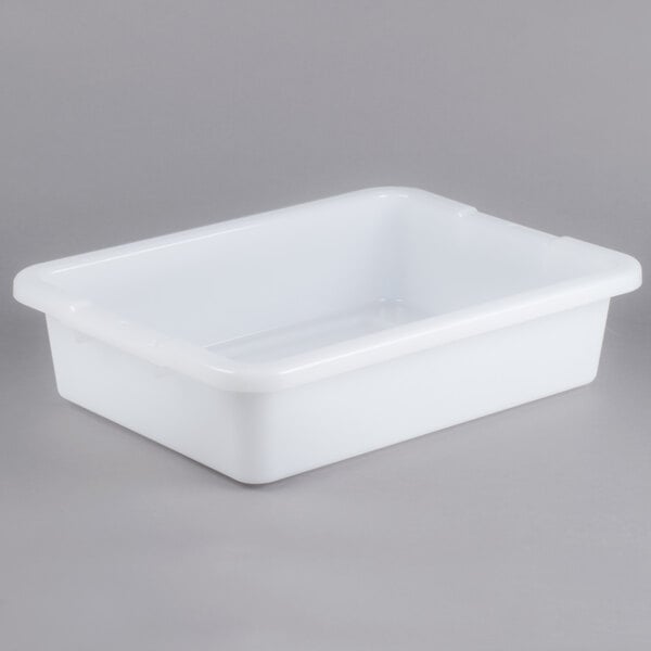 Rubbermaid® Tote Box - 20 x 15 x 5, White S-19500W - Uline