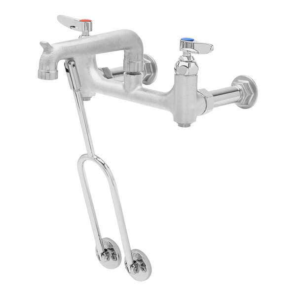 T&S B0650BSTR Wall Mount Mop Sink Faucet with 8" Adjustable Centers