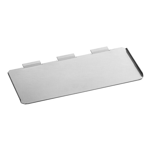 A rectangular stainless steel rear guide panel with three tabs, designed for Avantco T3300D and T3300B models.
