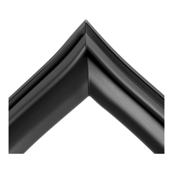 A black rubber gasket designed for use with specific refrigerator models.