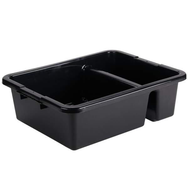 Tablecraft 1547B 21" x 17" x 7" Black Heavy Duty Polyethylene Plastic