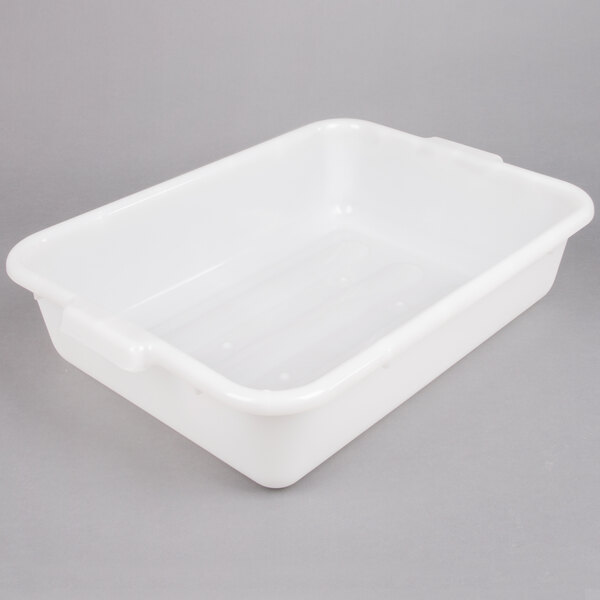 Tablecraft 1529N Natural 20" x 15" x 5" Polyethylene Plastic Bus Tub