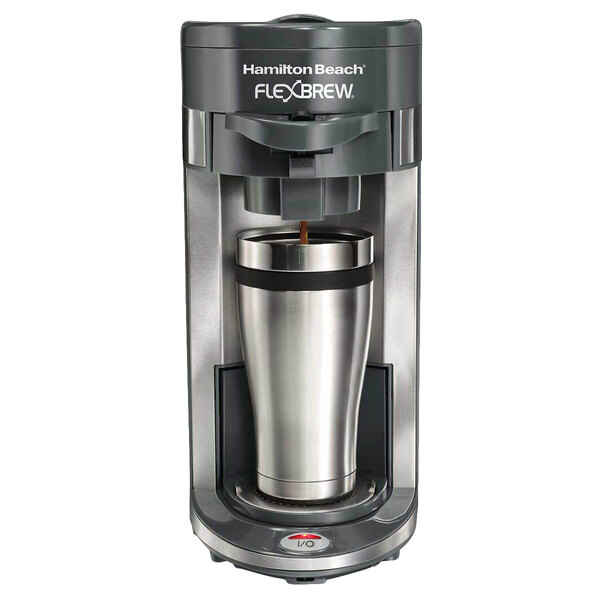 Hamilton Beach 49963 Gray FlexBrew Single Serving Coffee Maker 120V
