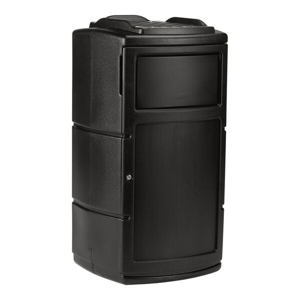 Commercial Zone 775901SE PolyTec 25 Gallon Black Square Side Entry