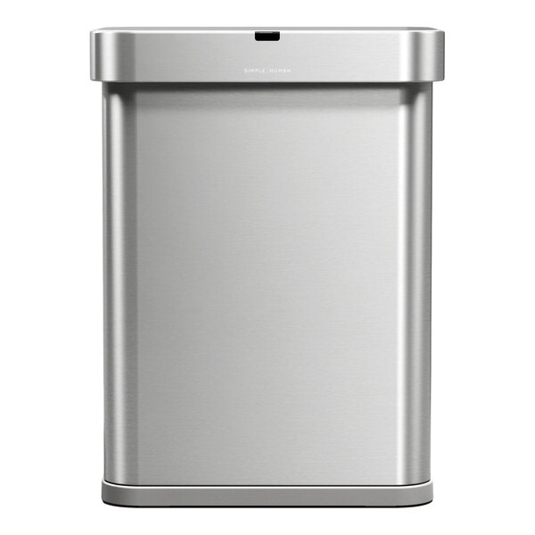 simplehuman ST2047 15.3 Gallon / 58 Liter Brushed Stainless Steel