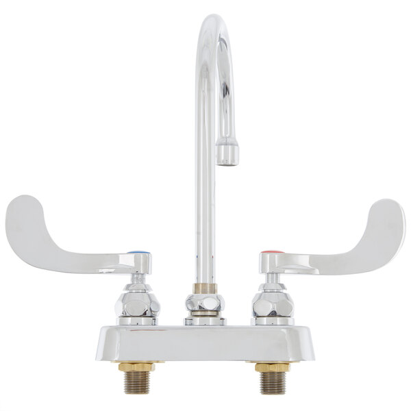 T&S B114104 Deck Mount Workboard Faucet with 4" Centers, 5 3/4