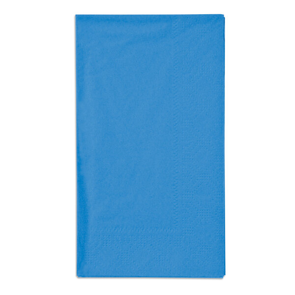 Marina Blue Paper Dinner Napkins, 2Ply, 15" x 17" Hoffmaster 180544