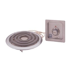 A Wells drop-in countertop electric hot plate with a heating element.