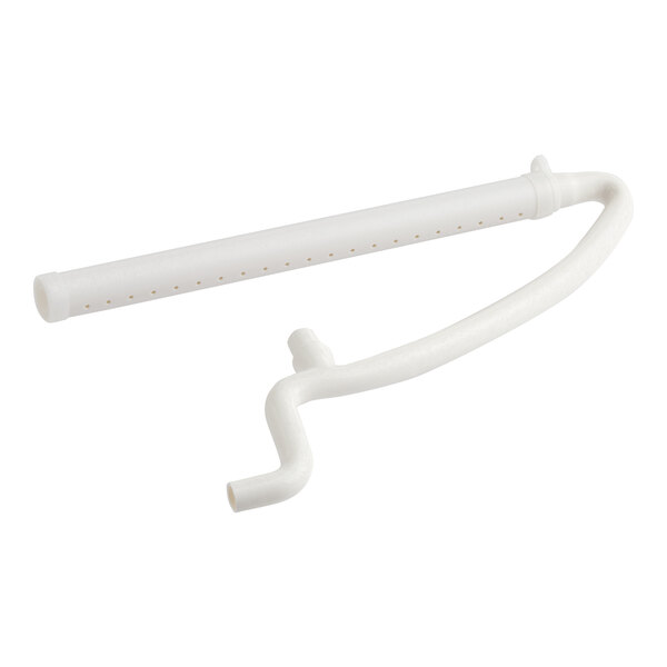 A white 16 1/8-inch spray pipe designed for Avantco MC-F and KMC-F Series ice machines.